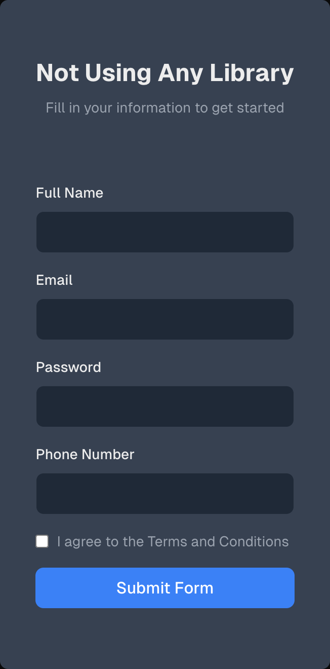 Form UI